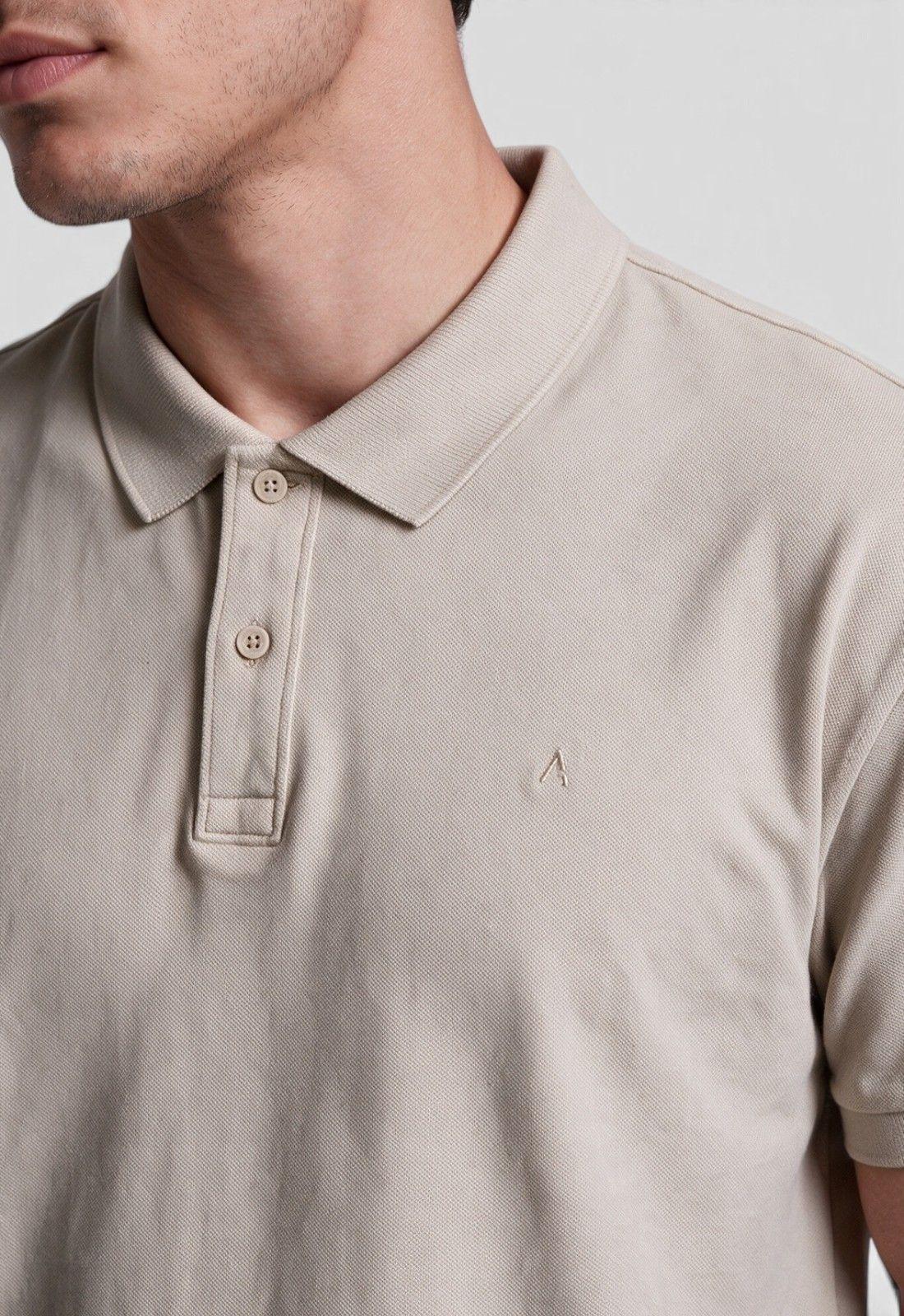 Polera Pique Algodón Beige Black Bubba-3