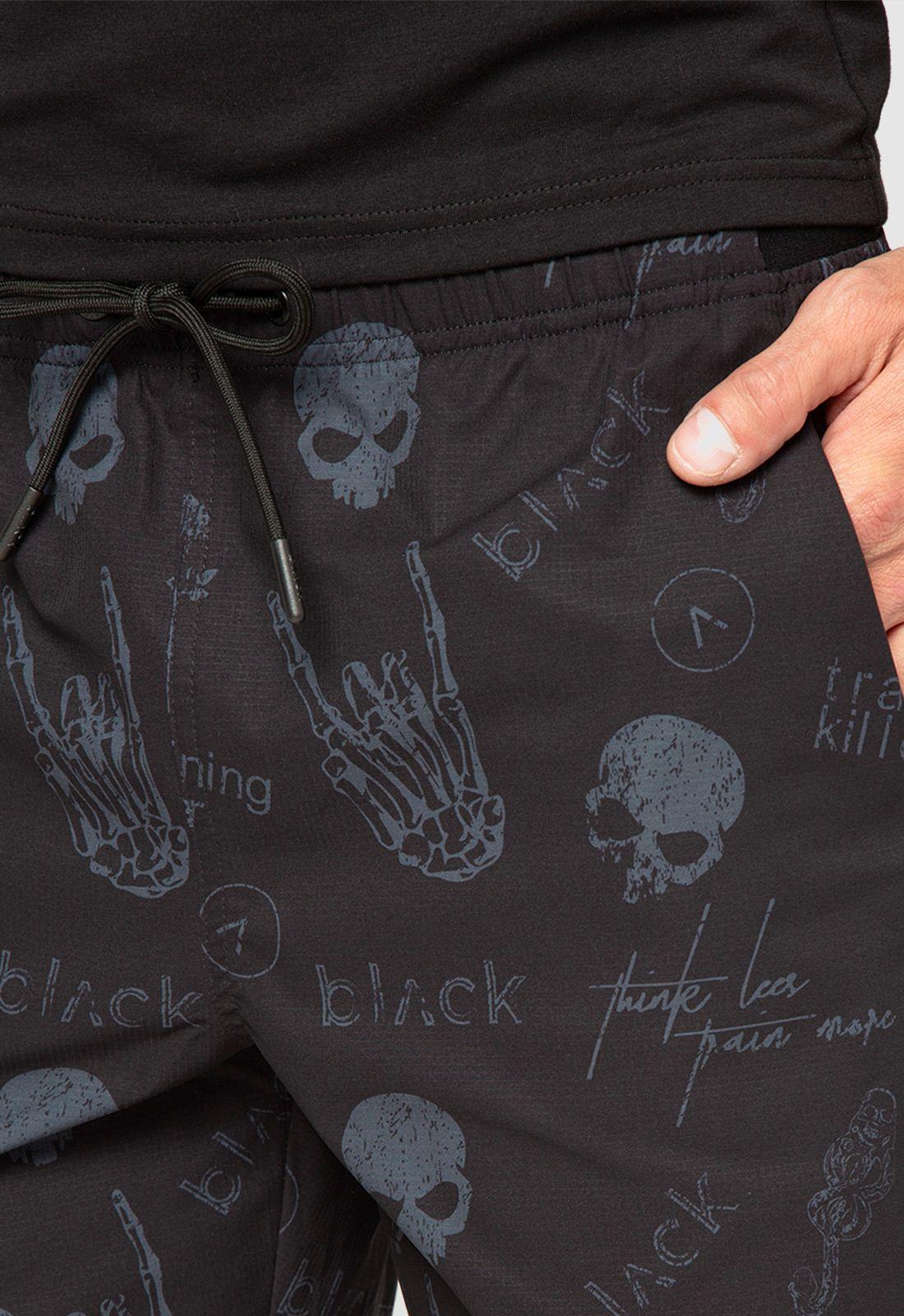 Short Active Sketch Black Bubba-2