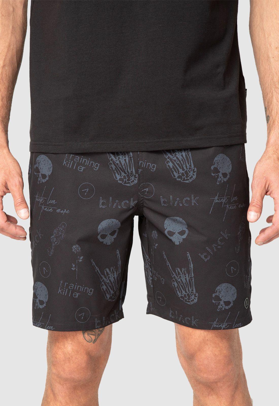 Short Active Sketch Black Bubba-4