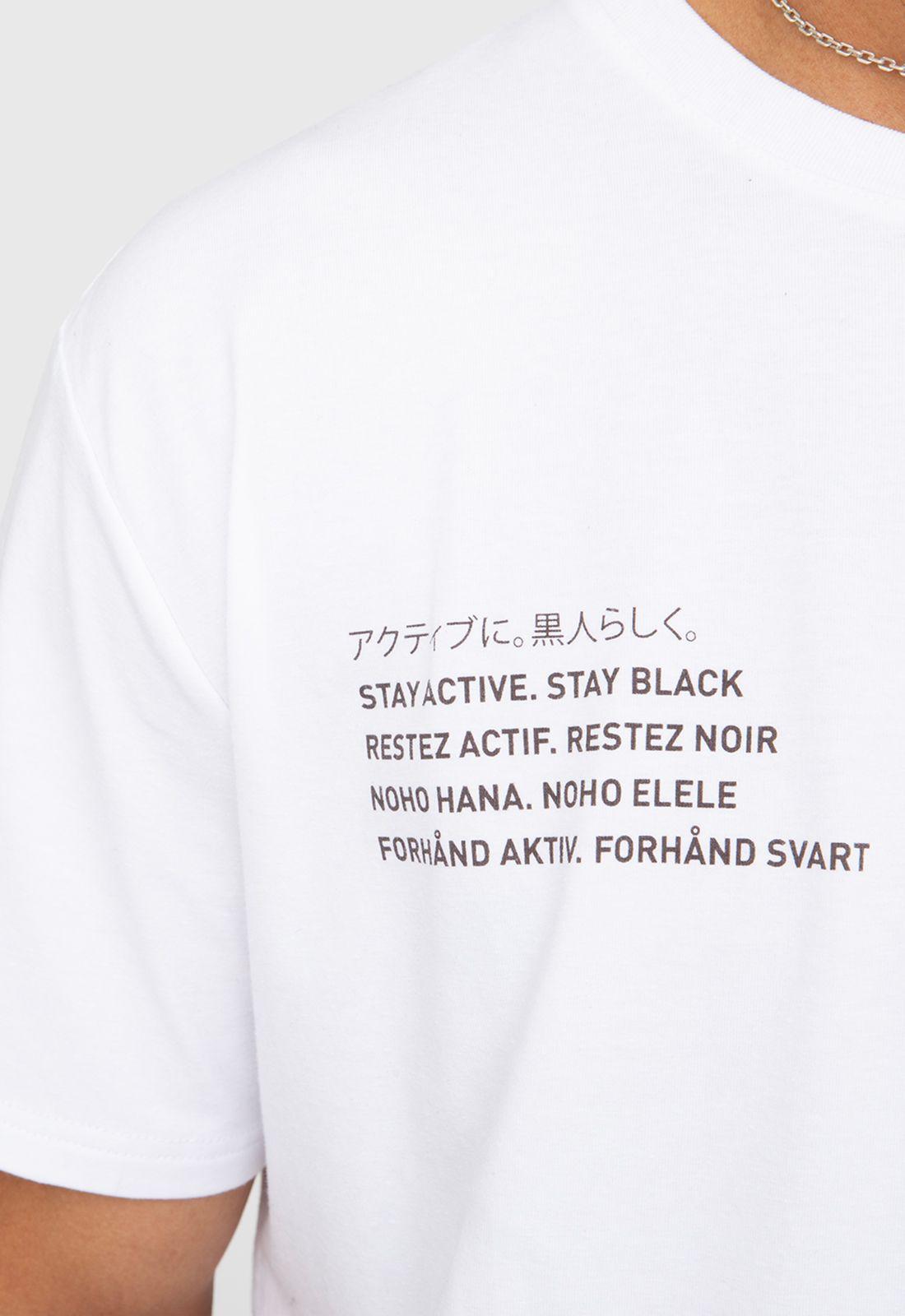 Polera Cotton Performance White Black Bubba-2