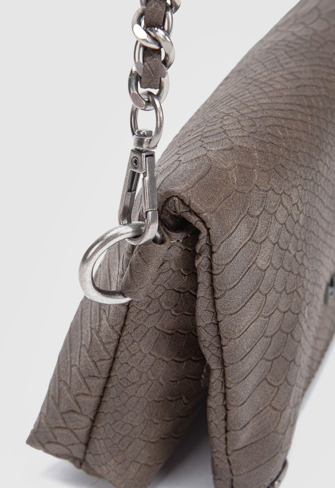 Cartera Snake Moka Mini Black Bubba-4