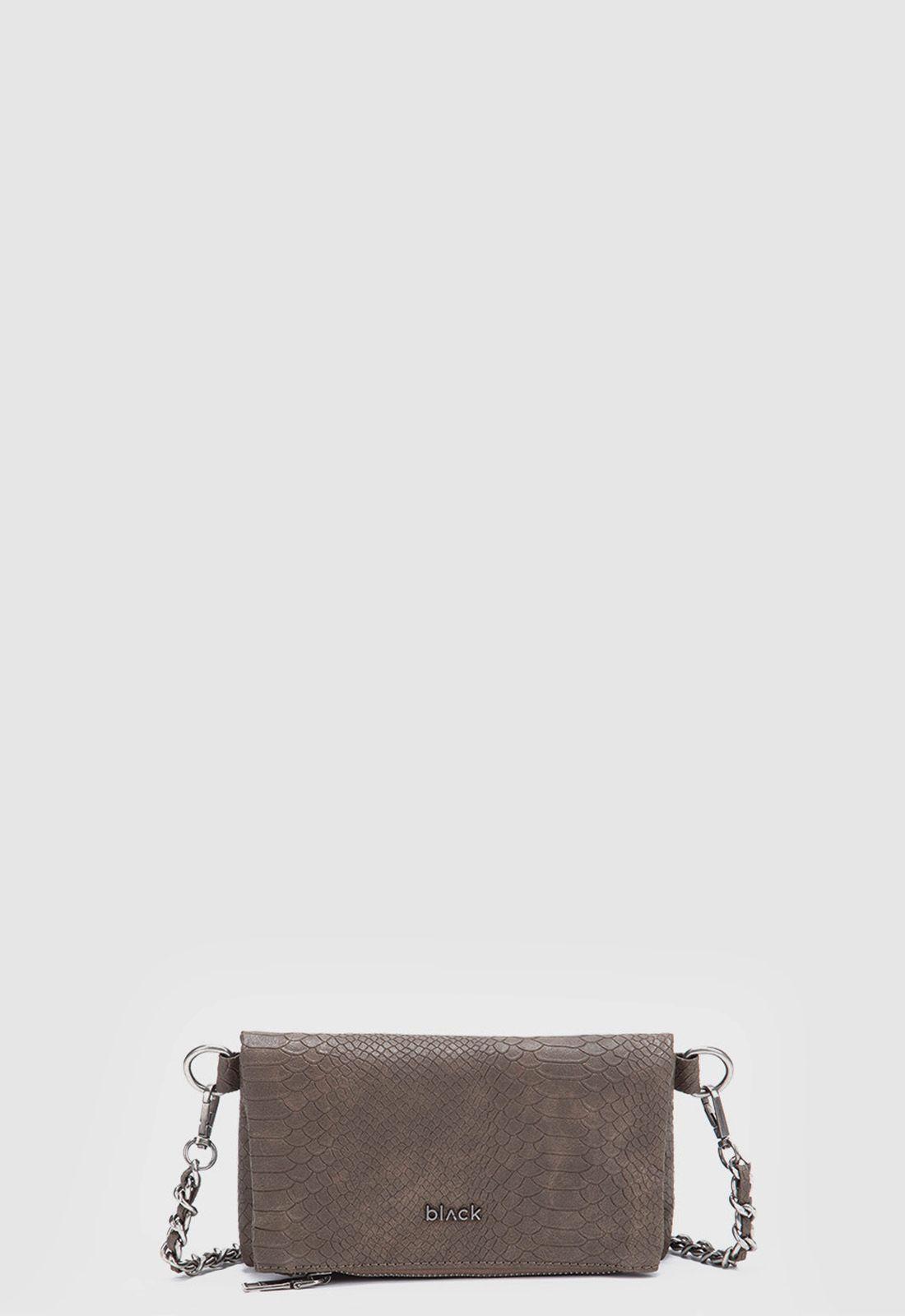 Cartera Snake Moka Mini Black Bubba-6