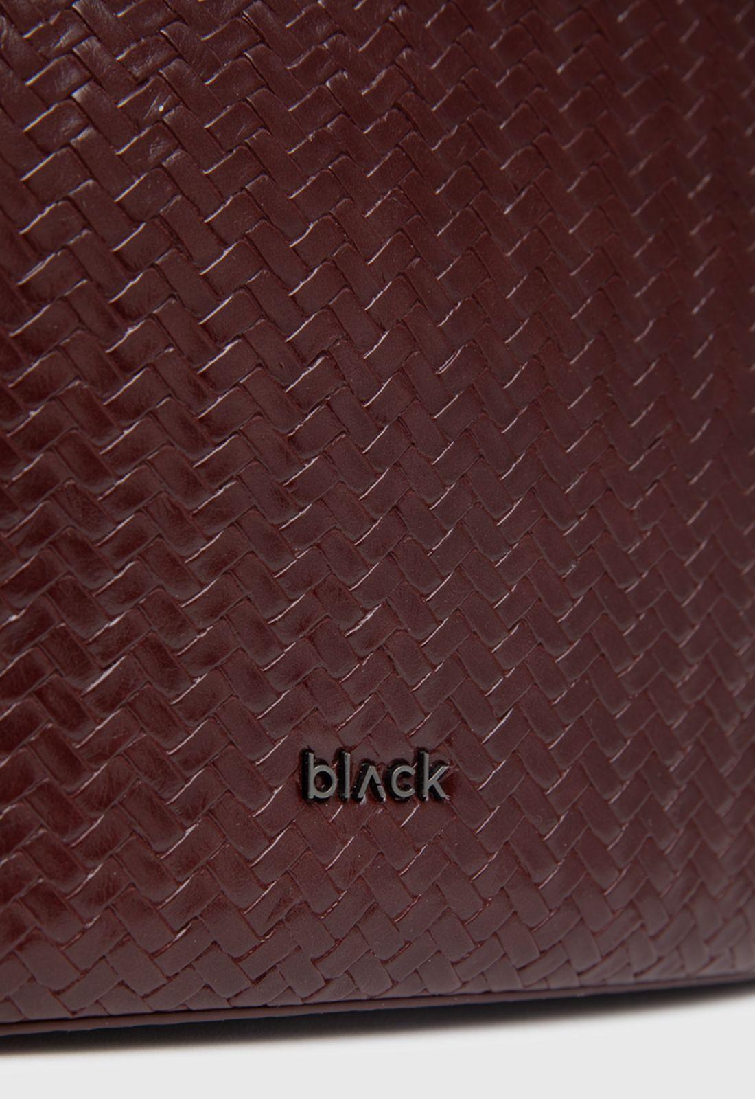 Cartera Buscket Braids Velvet Black Bubba-3