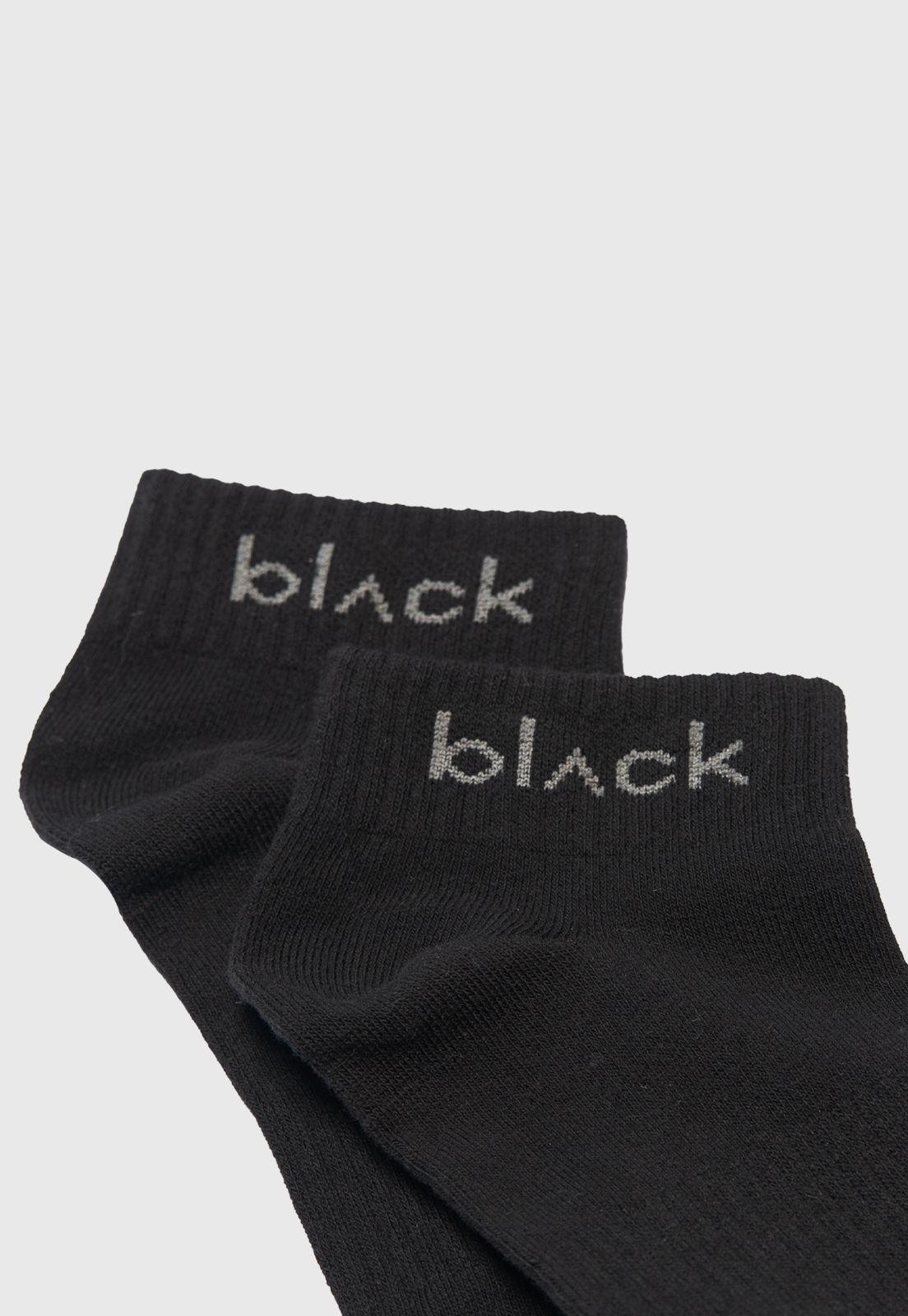 Short Socks Line Stretch Black Black Bubba-2
