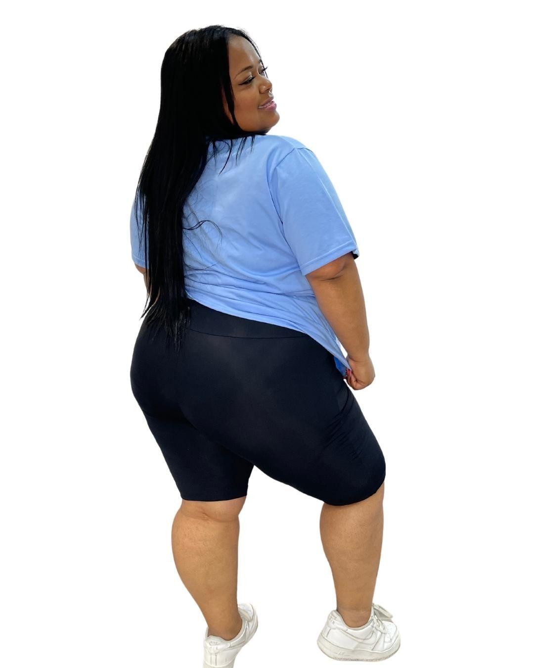 Polera Oversize Celeste Talla Grande Plus Size XL a 3xL-1