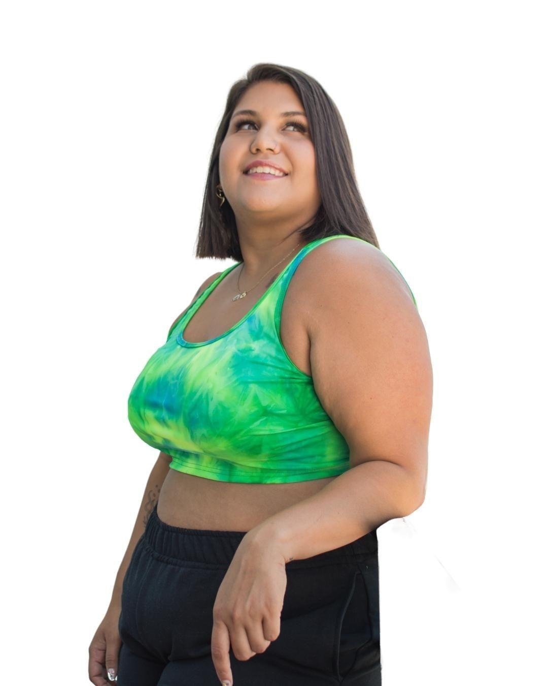 Crop Top Deportivo talla Grande Plus Size XL a 4xL-1