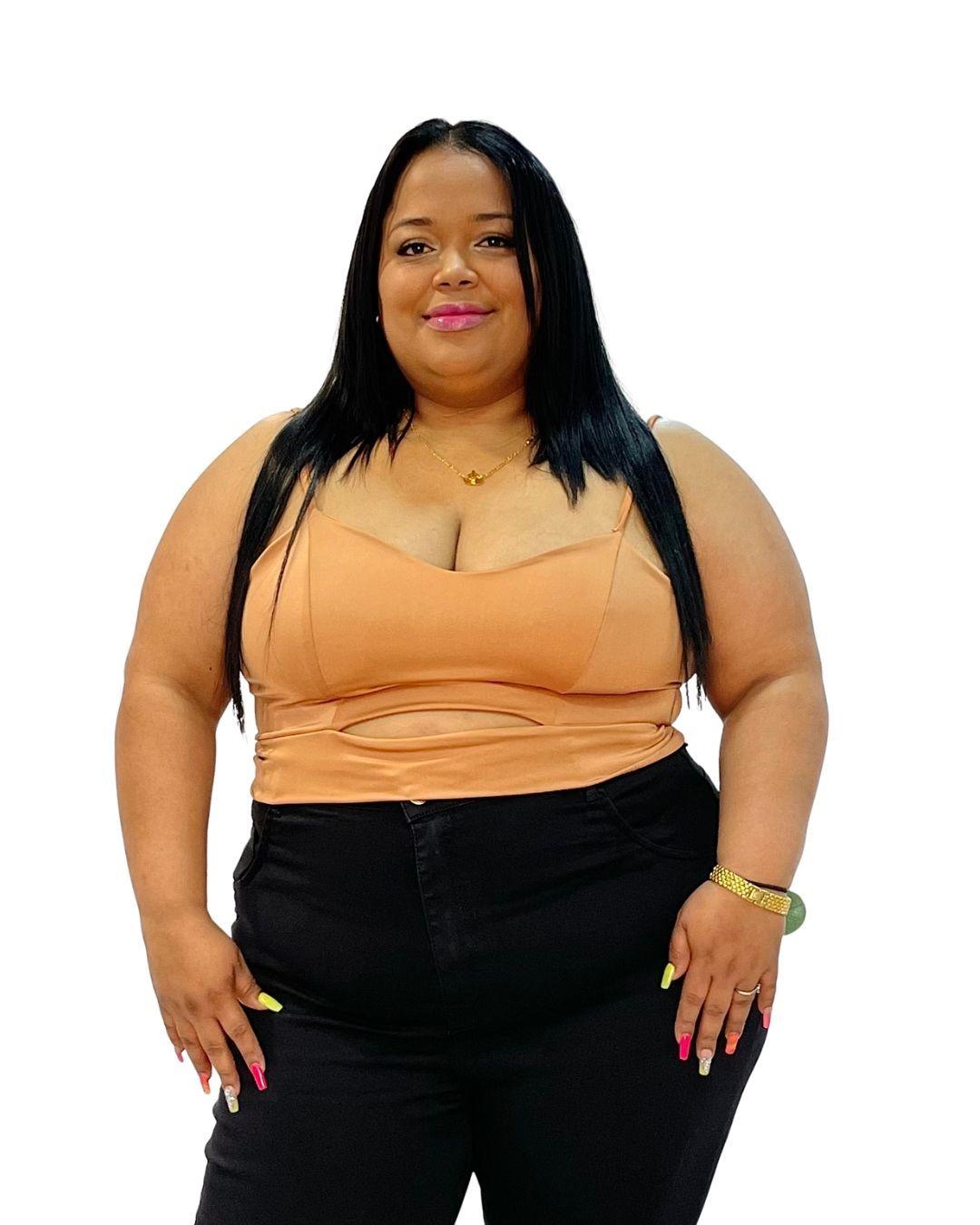Crop Top Isi Elasticado Talla grande XL hasta 4XL-0