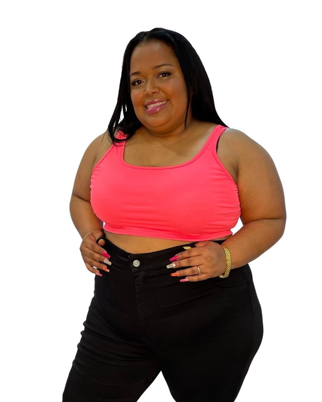 Crop Top Deportivo Talla Grande Plus Size-0