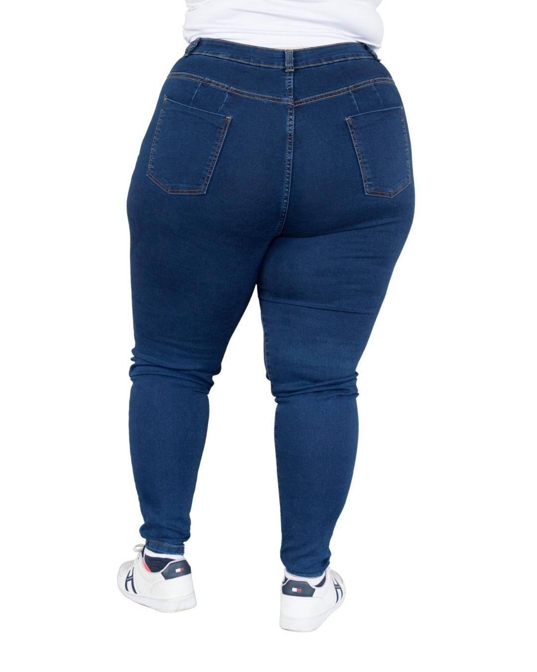 Jeans Azul Rasgado Talla Grande Plus Size talla hasta 60 Push Up-1