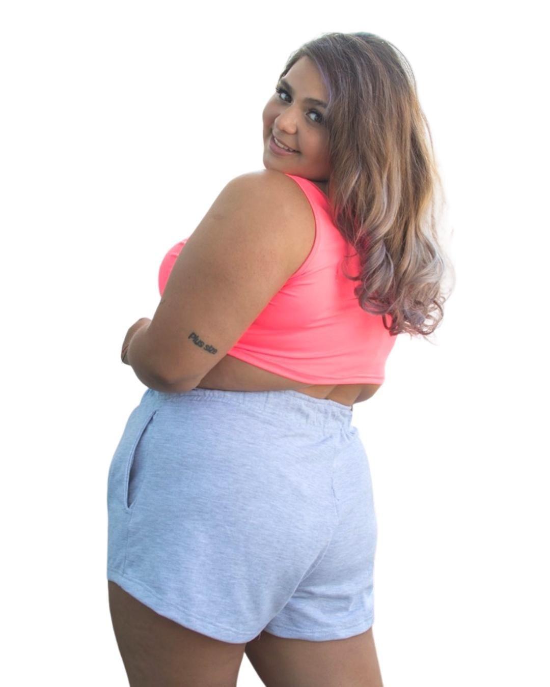 Short Franela Gris Talla Grande Plus Size BELTAI XL a 4XL-1
