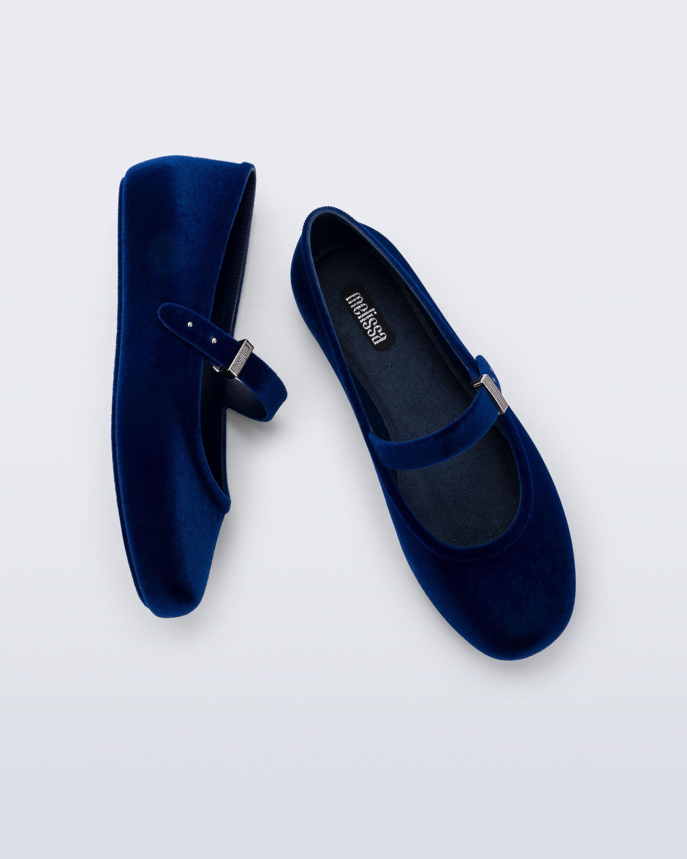 Melissa Soft Ballerina Velvet II Azul-2