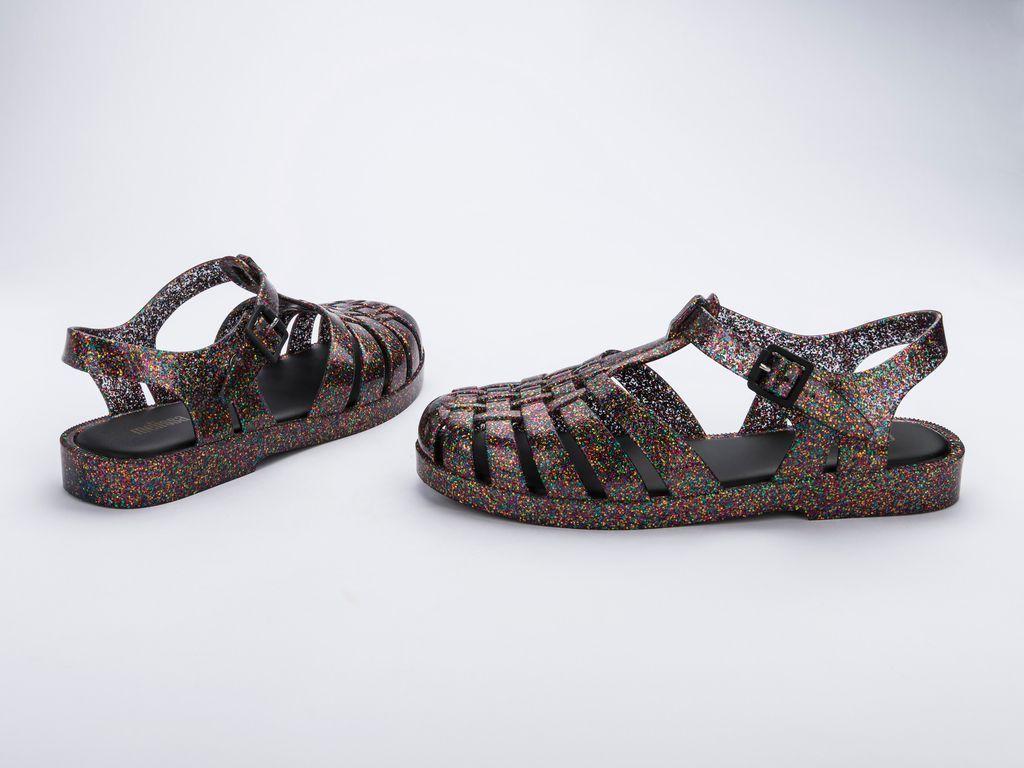 Sandalia Possession VIdrio Glitter Misto Melissa-3