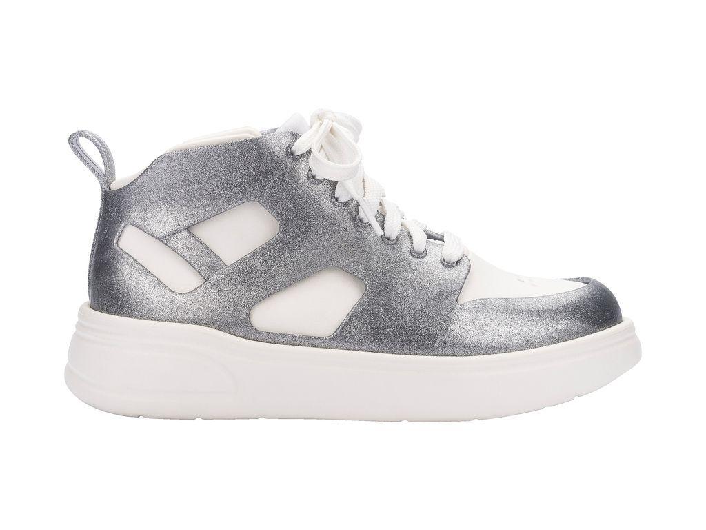Zapatilla Player Sneaker Blanco/Plata Melissa-0