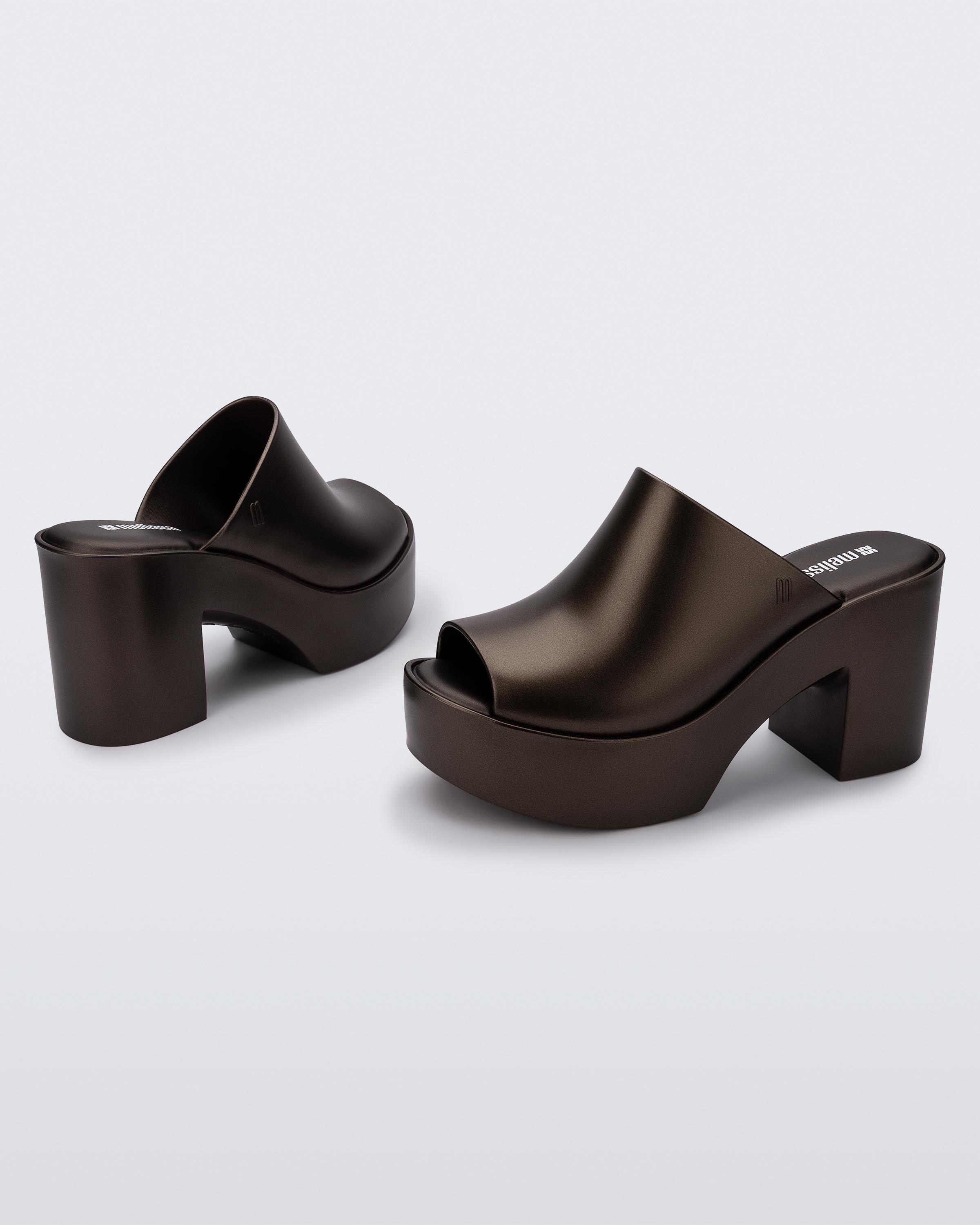 Melissa Mule Hype Metallic Bronze-2