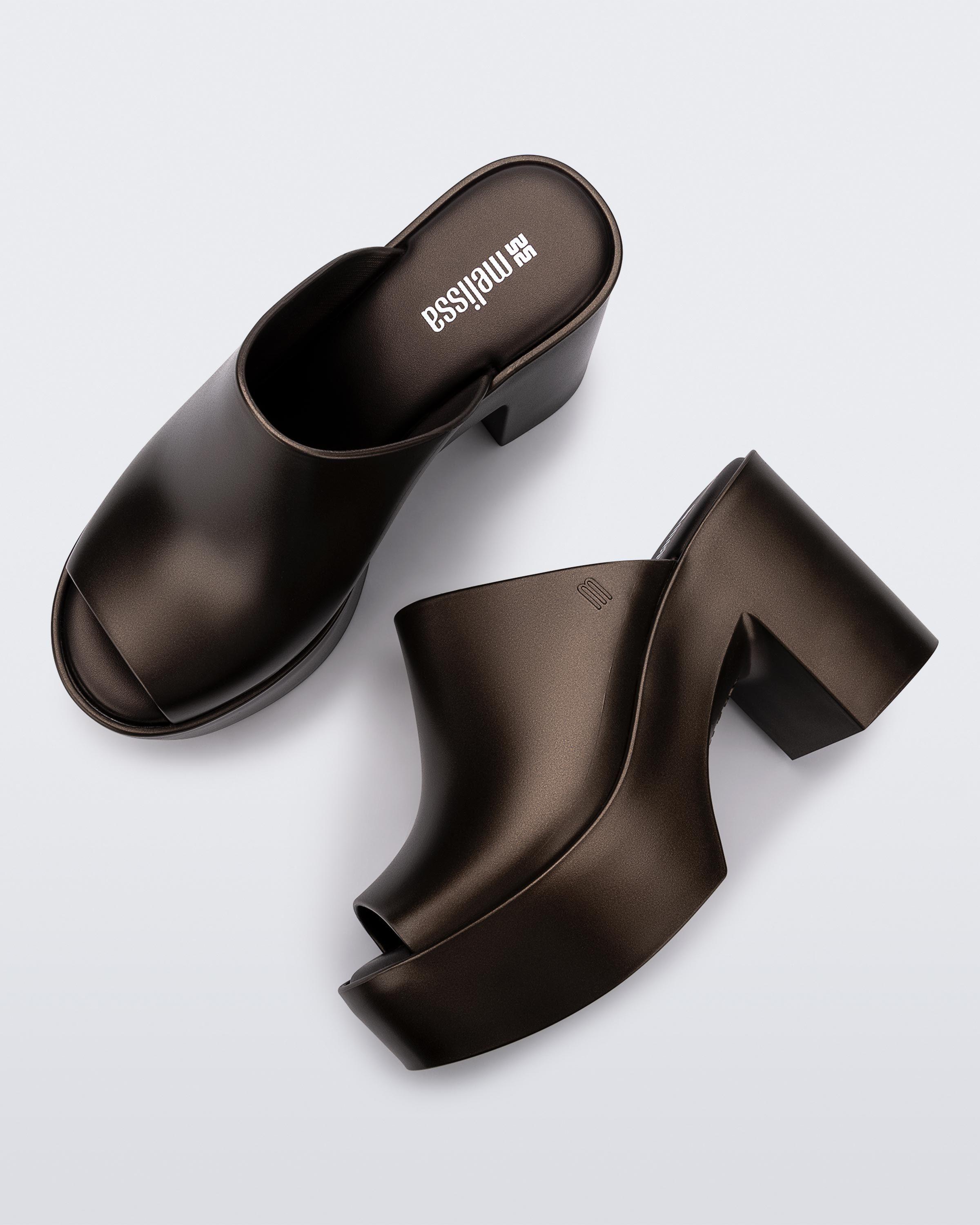 Melissa Mule Hype Metallic Bronze-3
