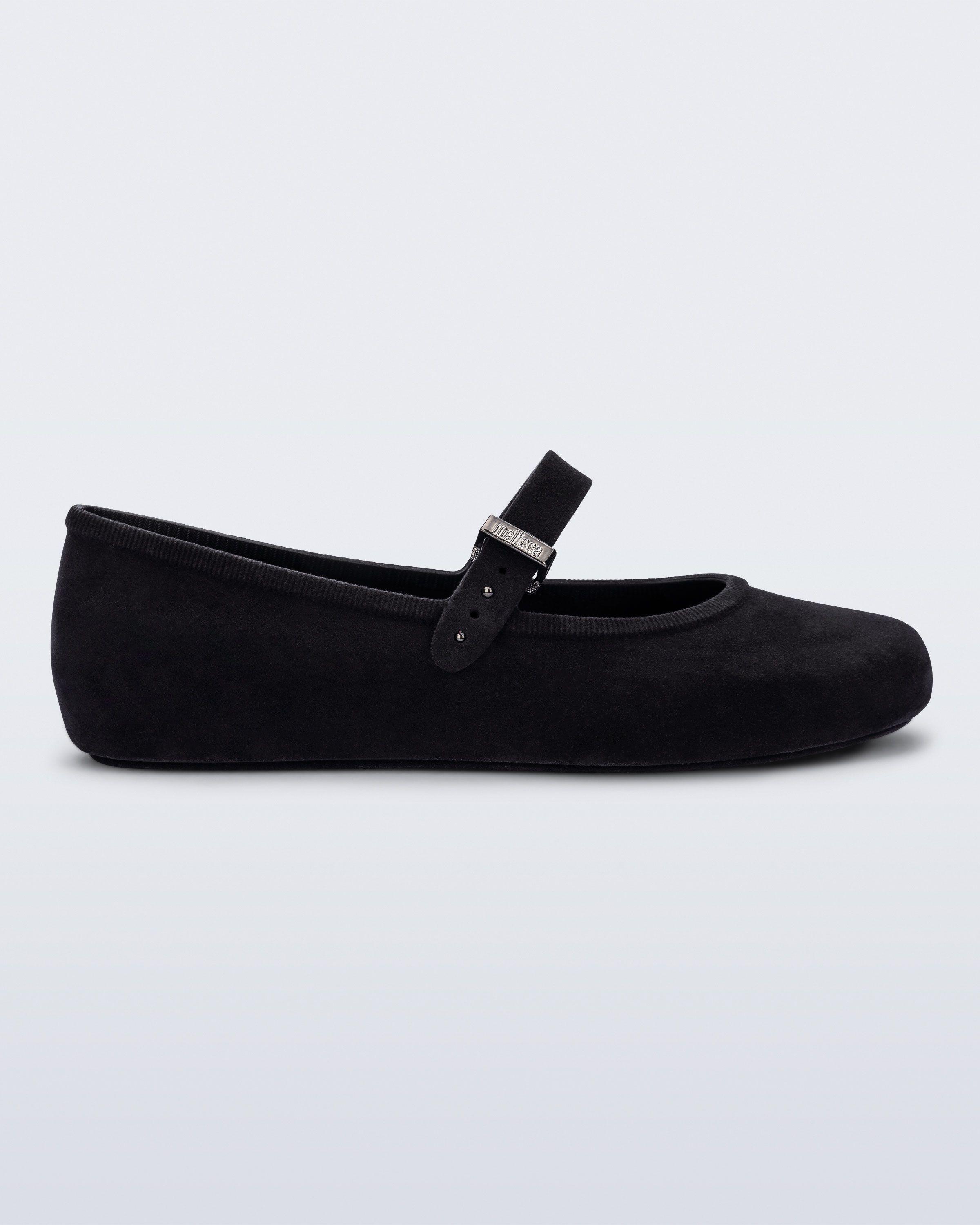 Melissa Soft Ballerina Velvet Negro-0