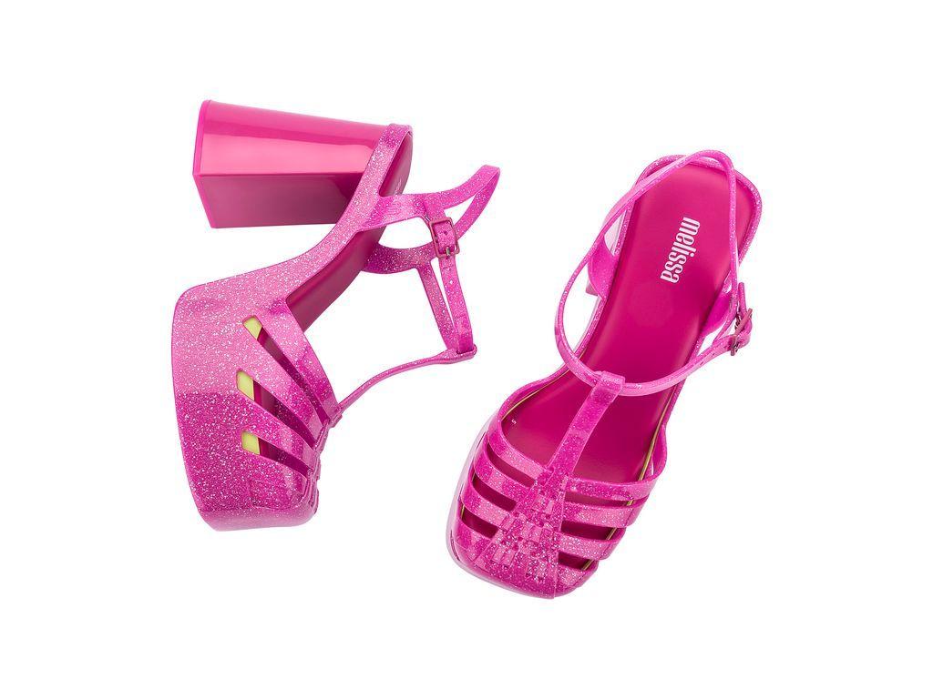 Sandalia Party Heel Rosa Chicle Melissa-4