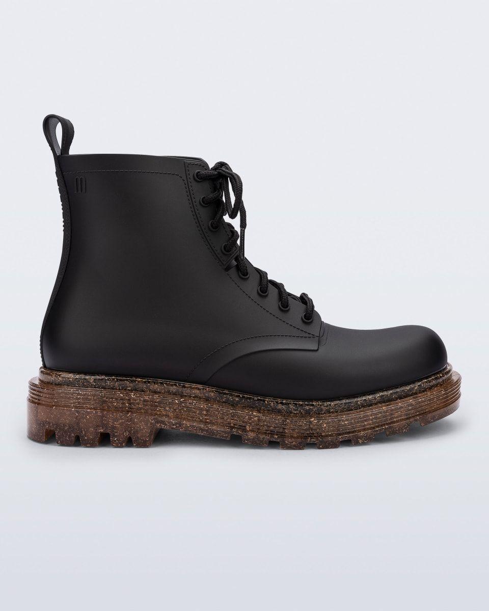 Botin Melissa Coturno Vaso Negro/Cascara Arroz-0