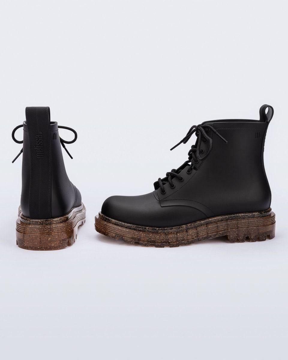 Botin Melissa Coturno Vaso Negro/Cascara Arroz-1