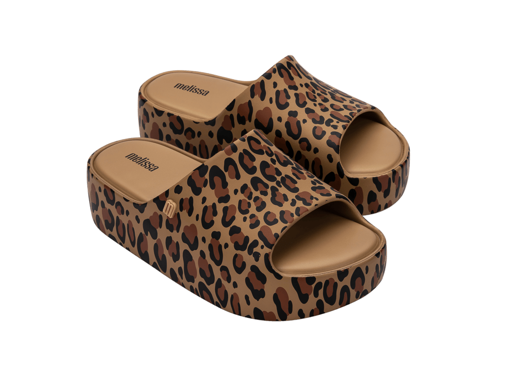 Sandalia Melissa Free Print Platform Beige/Negro/Marron-0