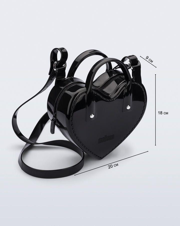 Melissa Heartbeat Bag Negro-2