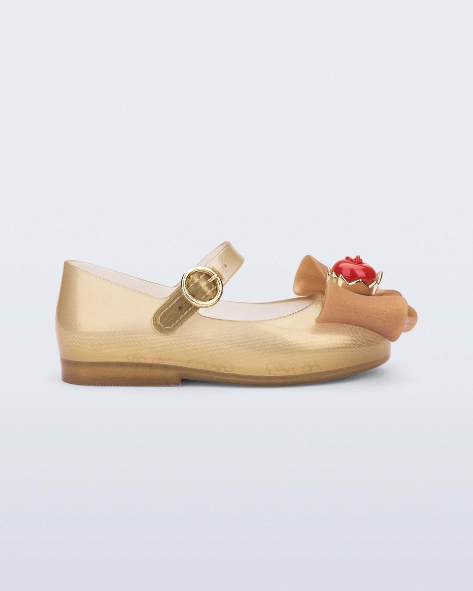 Ballerina Mini Melissa Sweet Love+Snow White Beige/Oro-0