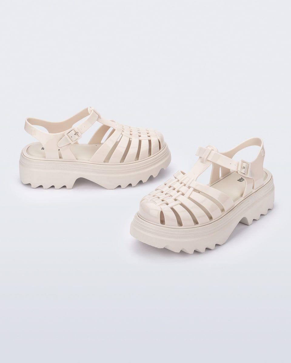 Sandalia Melissa Possession Platform II Beige-1