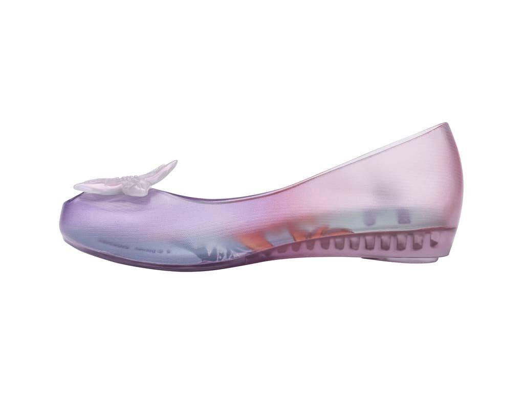 Ballerina Mini Melissa Ultragirl + Little Mermaid II Inf Vidro/Roxo/Rosa-2