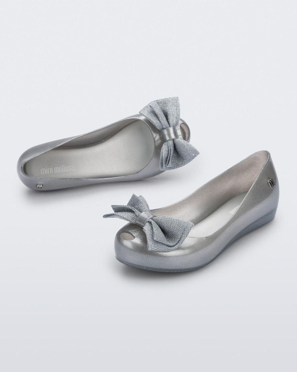 Ballerina Mini Melissa Ultragirl Sweet XII Plata Perlado-3