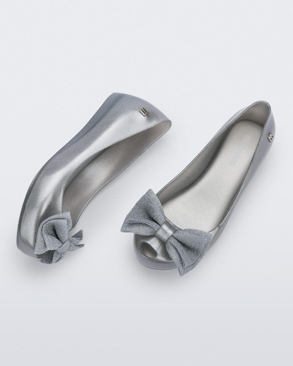 Ballerina Mini Melissa Ultragirl Sweet XII Plata Perlado-4