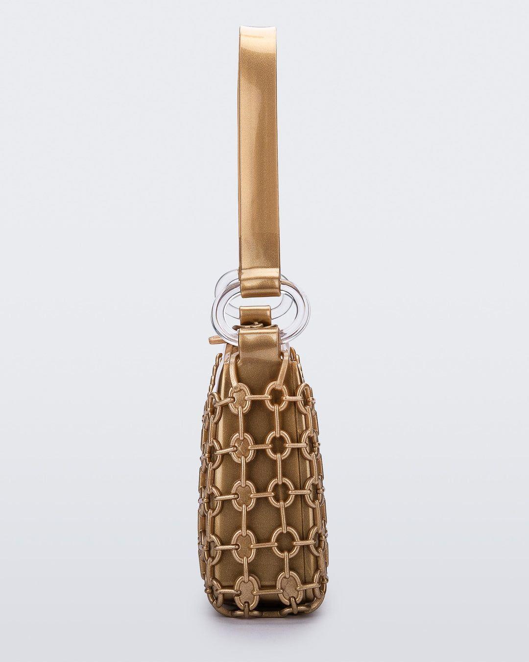 Melissa Hoop Bag Oro Metalizado-4
