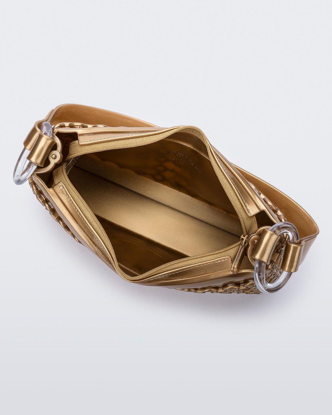 Melissa Hoop Bag Oro Metalizado-5