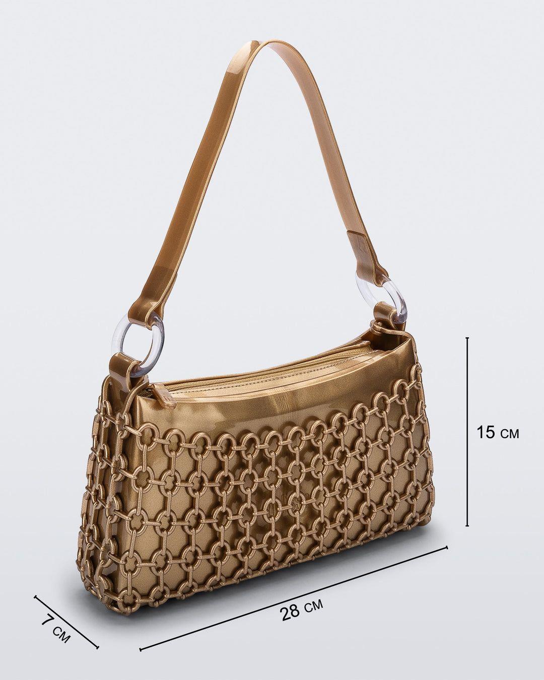 Melissa Hoop Bag Oro Metalizado-6