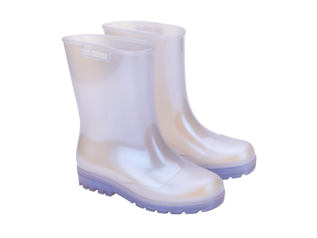 Bota Mini Melissa Welly Infantil Azul Perlado-0