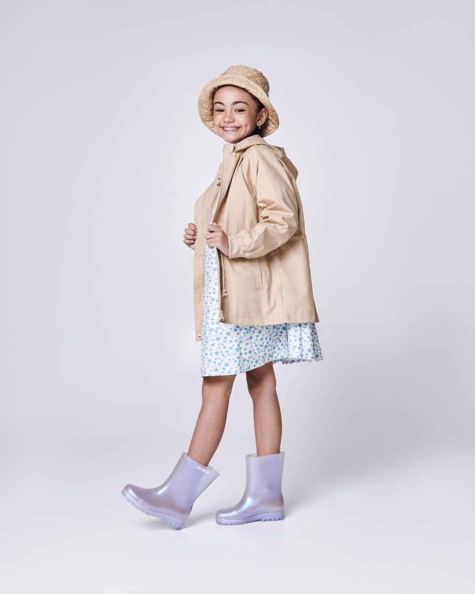 Bota Mini Melissa Welly Infantil Azul Perlado-2