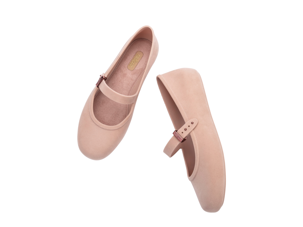 Melissa Soft Ballerina Velvet Rosa-2