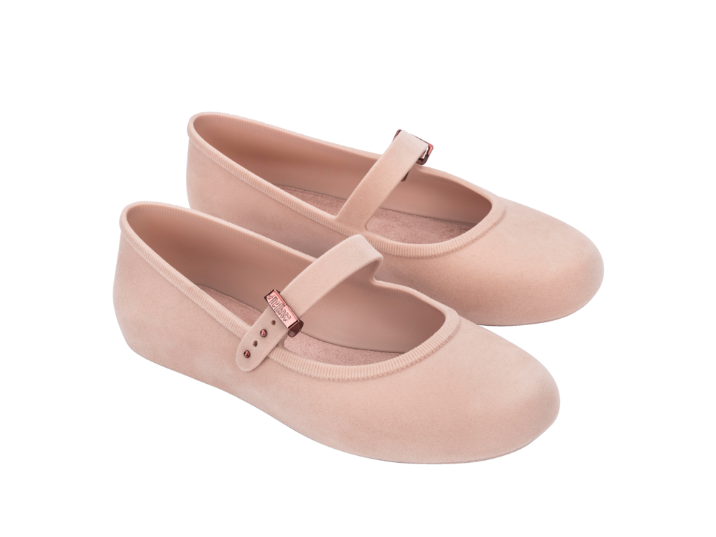 Melissa Soft Ballerina Velvet Rosa-3
