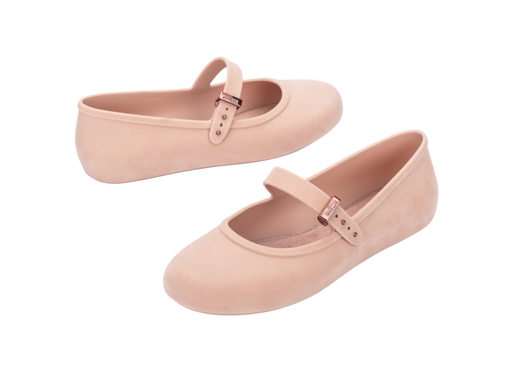 Melissa Soft Ballerina Velvet Rosa-6