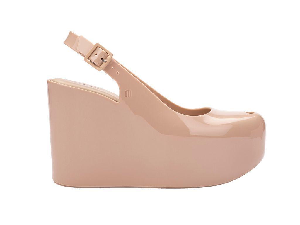 Ballerina Plataforma Groovy Wedge Beige Melissa-0