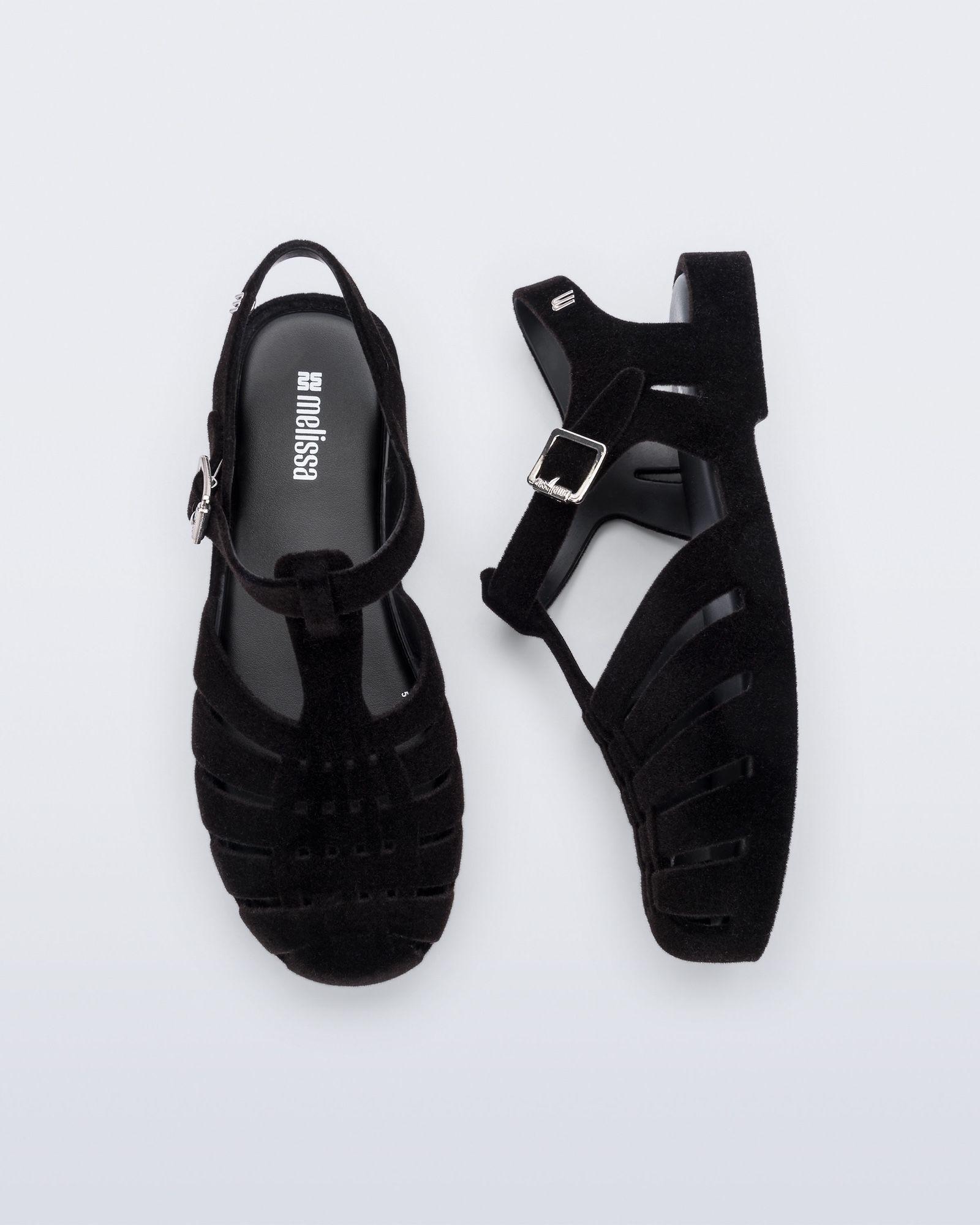 Sandalia Melissa Possession Velvet II Negro-3