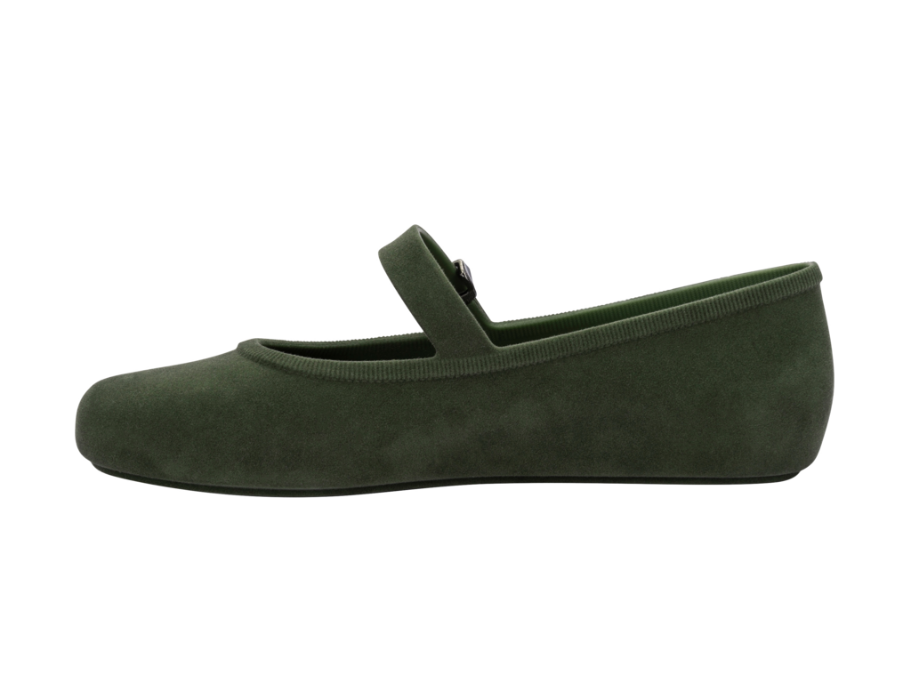 Melissa Soft Ballerina Velvet Verde-2