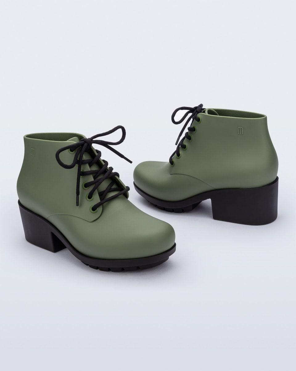 Botin Melissa Stellar II Verde/Negro-1
