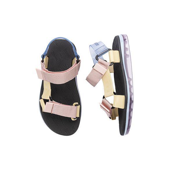 Sandalia Papete Rider Negra Rosa Melissa-2