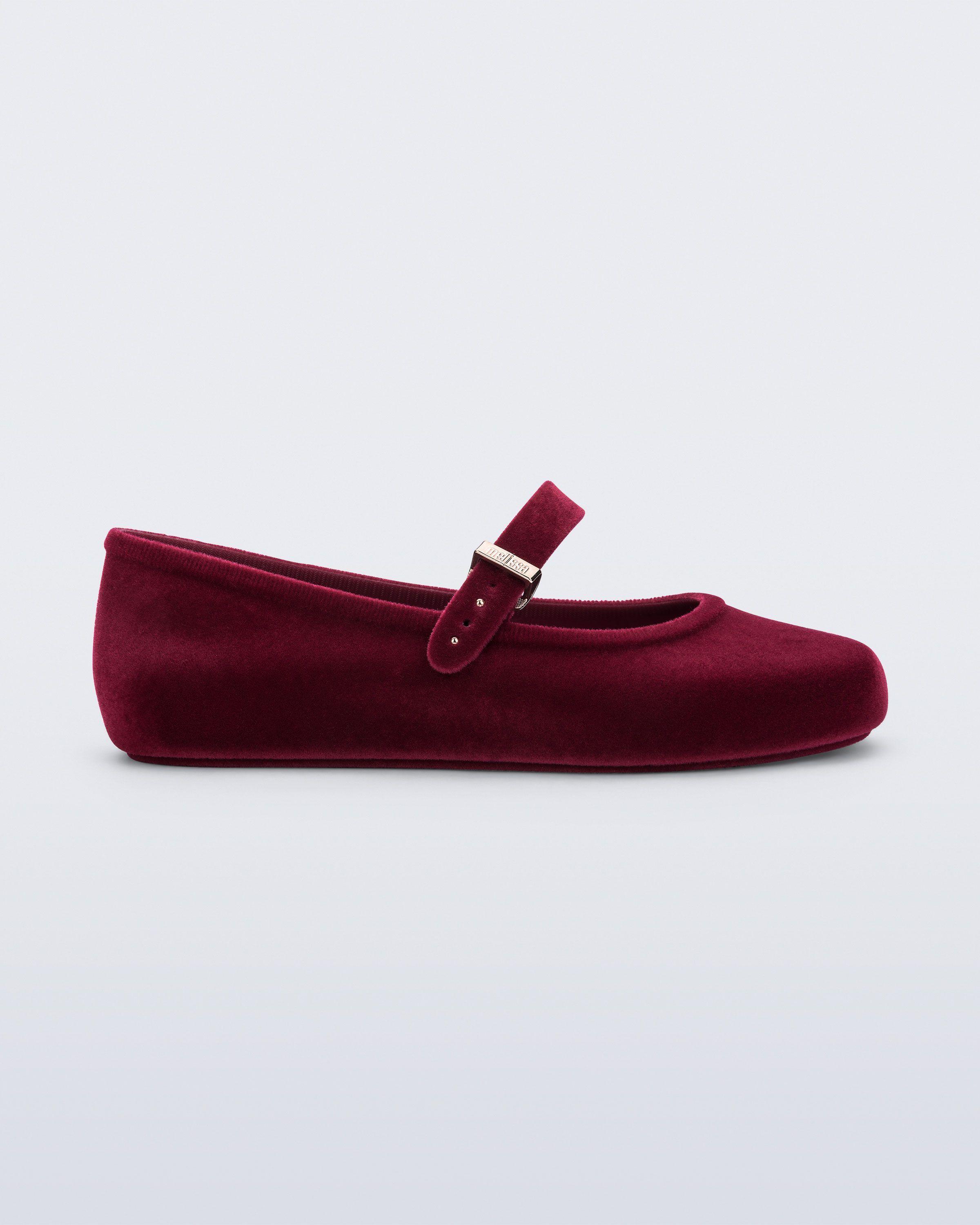 Melissa Soft Ballerina Velvet II Rojo-0