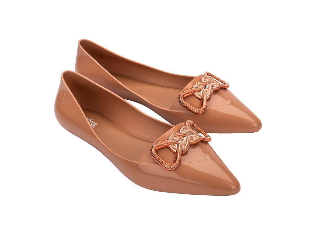 Ballerina Pointy Classy Beige Melissa-1