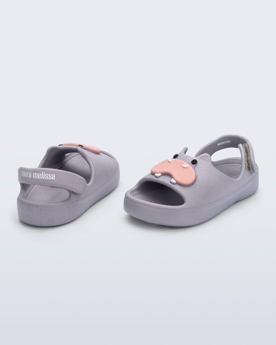 Sandalia Mini Melissa Free Cute Gris-2