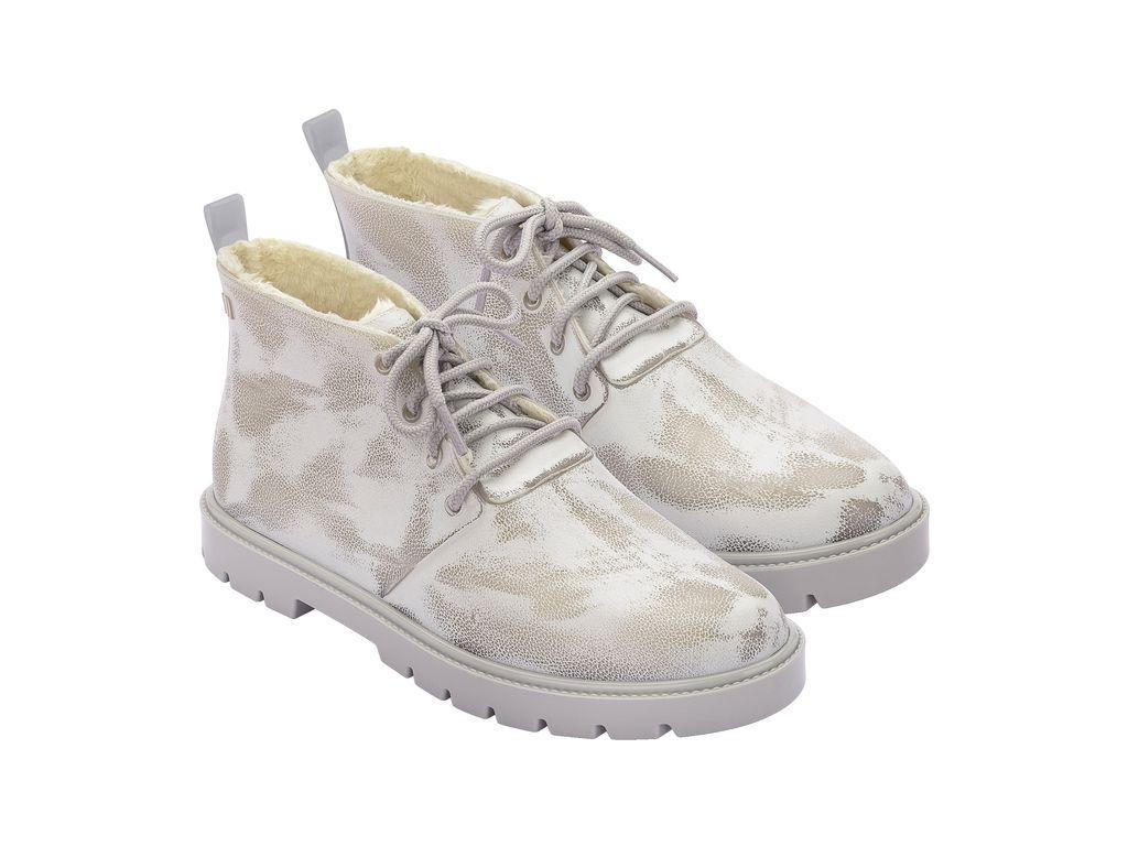 Botín Fluffy Boot Gris Matte Melissa-1