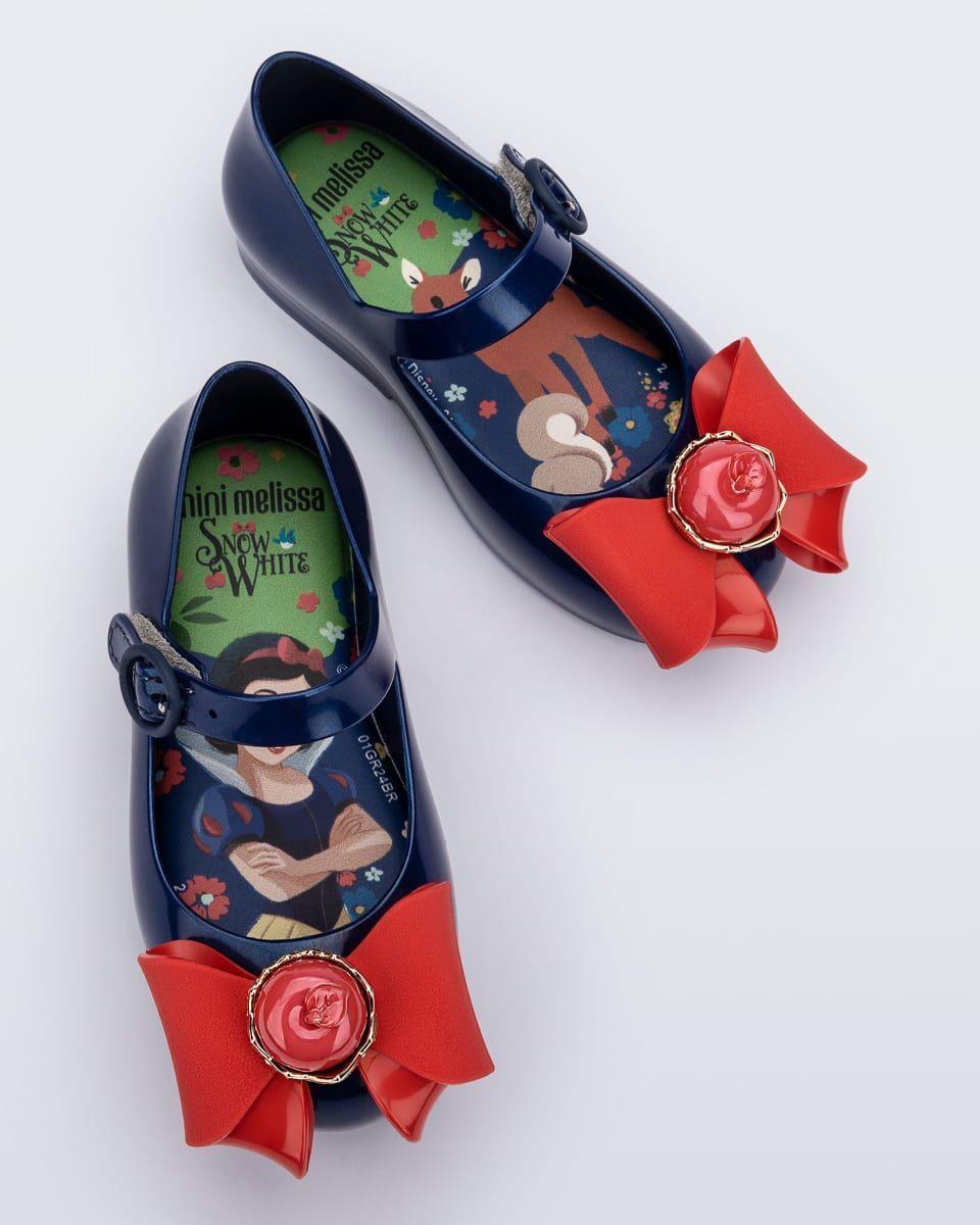 Ballerina Mini Melissa Sweet Love+ Snow White Azul/Rojo-2