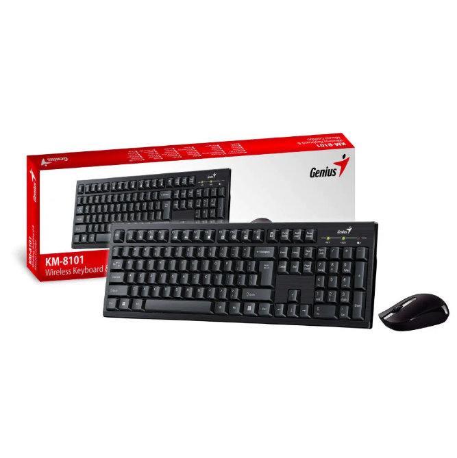 Kit de Teclado y Mouse inalámbrico Genius KM-8101-1
