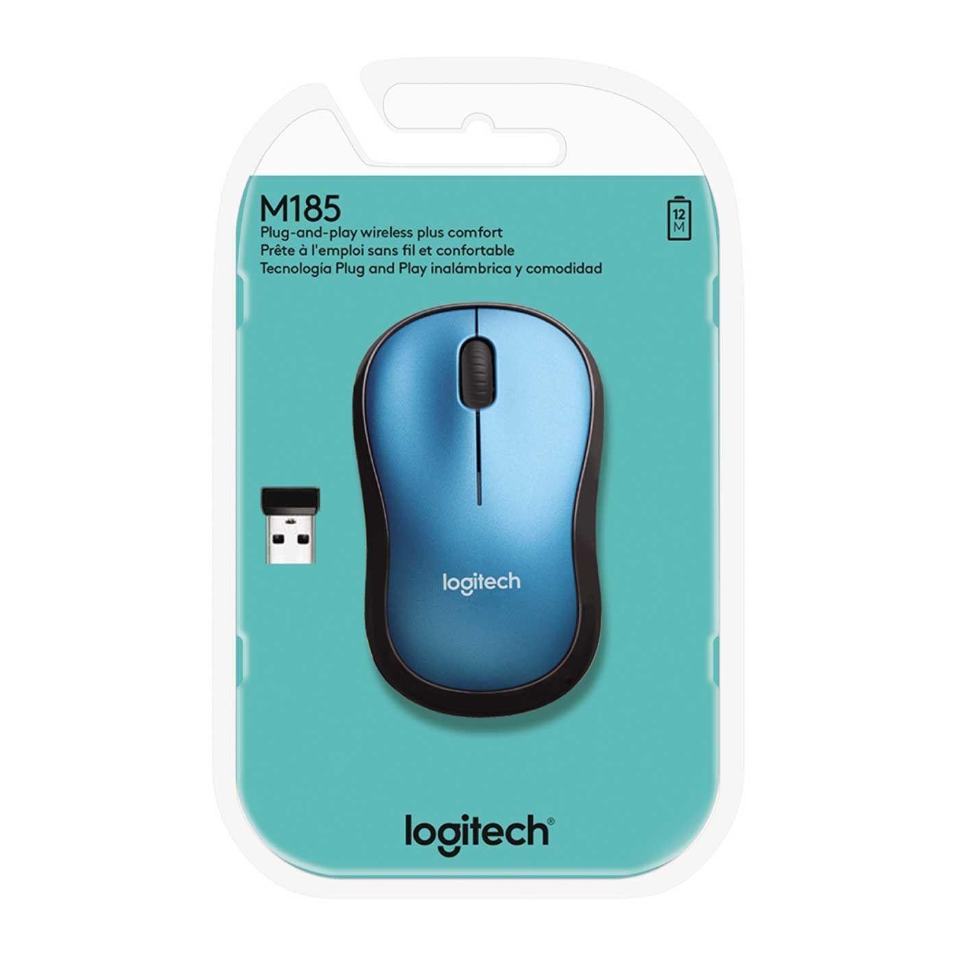 Mouse Logitech inalambrico M185 -2